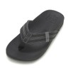 Reef Boy's Kids Cushion Phantom Flip-Flop, Black, 1 Big