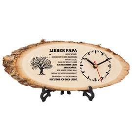 PRSTENLY Dad Gifts, Father's Day Gift for Dad Birthday Gifts from Daughter Son, Best Dad Ever Wooden Watch Gifts for Men, Retirement Thank You Dad Gifts Home Decor