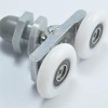 19MM Shower Door Runner Wheels,4Pcs Shower Door Wheel Rollers,Double Sliding