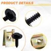 40 Sätze Blechmutter Schraube Mutter Clip Kit, 20 Feder Blechnmutter