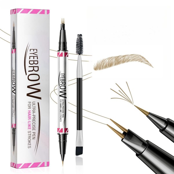 Magic Microblading Eyebrow Contouring Pencil - Eyebrow Pen,Brow Pencil 2-in-1