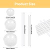 Cobee Dowel Rods Set, 15 Pcs Plastic Support Sticks With