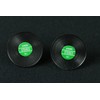 Miniblings LP VINYL DJ Record Music Stud Earrings Green Plug