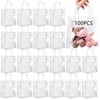100PCS Bolsas de Regalo de PVC Transparente con Asas, Bolsas