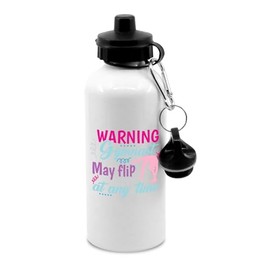 New Spirit Original Warning, gymnast, may flip at any time water bottle with clip, drinks bottle, drinks cup, water cup, bottle, gymnastics, tumble, handstand, flexible, gymnastics accessories