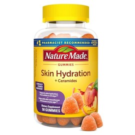 Nature Made - Gomitas de hidratación para la piel más ceramidas de origen vegetal, 50 gomitas | Support Healthy Skin As You Age, with Biotin & Vitamin
