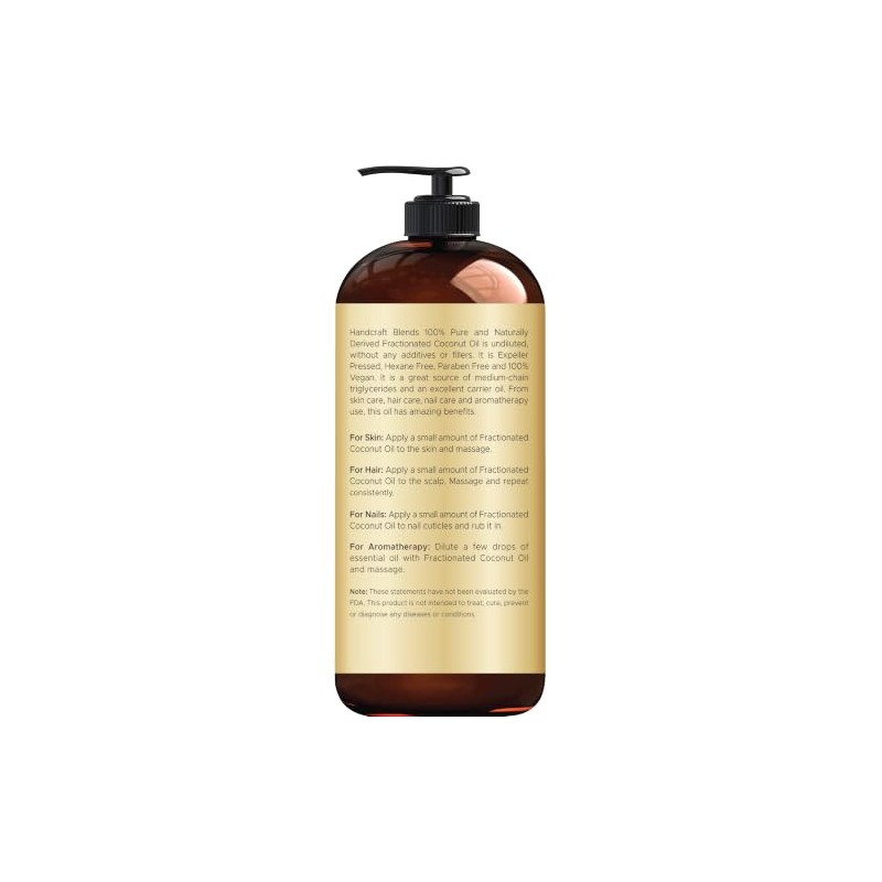 Handcraft Blends - Aceite de Coco Fraccionado 100% Puro 16