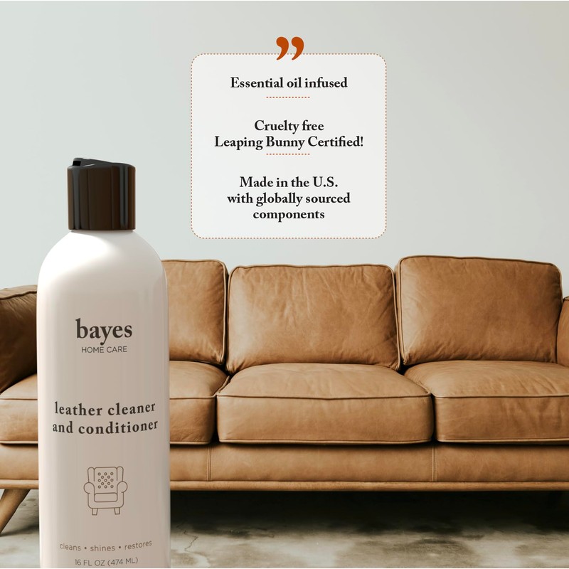 Bayes Premium High Performance Leather Upholstery Cleaner and Conditioner -