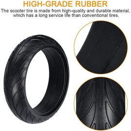 GYL 8 Inch Ninebot ES Front Tire - 8x2.125(159-42) 200x50 Tyre Replacement for Segway Ninebot ES1 ES2 ES3 ES4 E2 E2 Plus ES1L Electric Scooter, 8x2.0 inch Tyre (After installation 8 Inch)