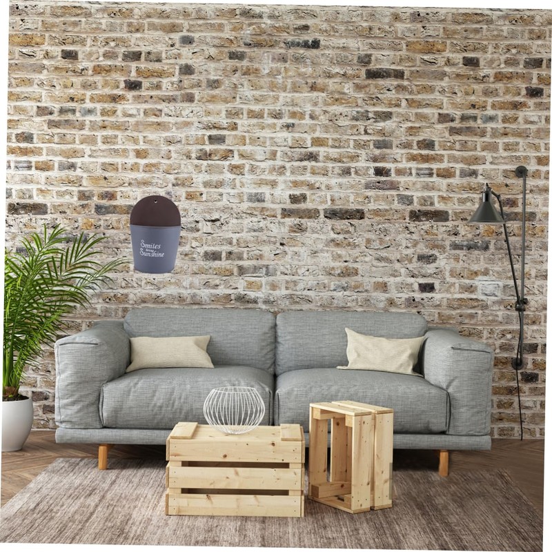 KONTONTY Iron Wall Pocket Planter Half Round Hanging Planters for
