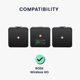 kwmobile Silicone Cover Compatible with RODE Wireless Go Cover (Set of 3) - Case for Microphone - Peppermint Green