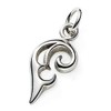 Leger T49 Heart R Titanium Pendant Top, Made in Japan,