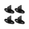 4Pack Black Floor Guide for Sliding Barn Door Hardware T