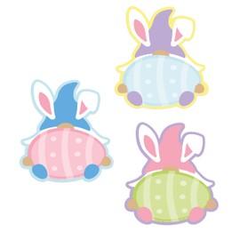 Eureka Easter Gnomes Paper Cut-Out Classroom Decorations for Teachers, 36 Pieces