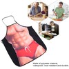 QANYEGN 3D Waterproof Funny Apron, Sexy Man and Woman Cooking