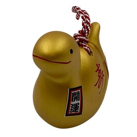 Chinese New Year of The Snake 2½" Collectible Ceramic Snake Bell Figurine for Chinese New Year 2025