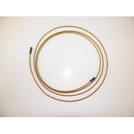 1/8" BRAIDED BRASS EXPANDABLE FLEX SLEEVE, WIRING HARNESS, LOOM, FLEXABLE WIRE COVER (10 Feet)