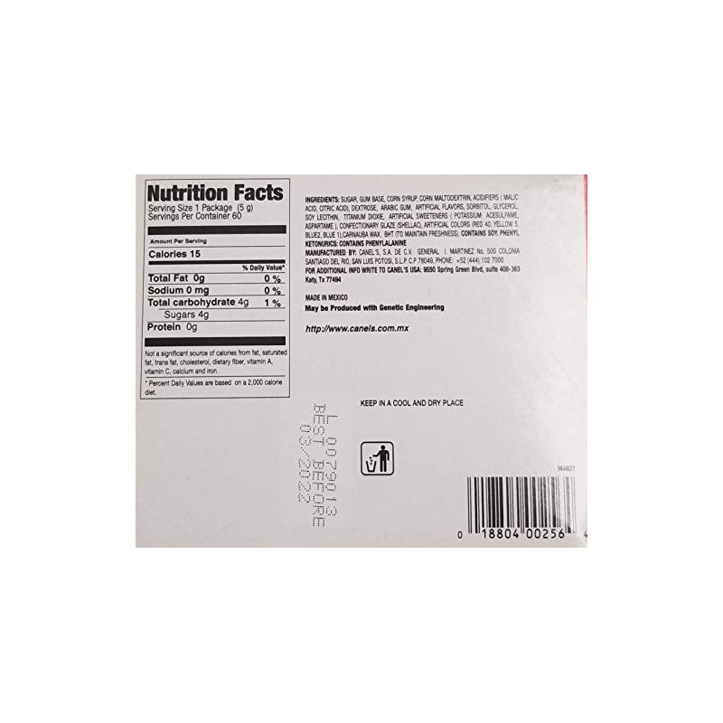 Wholesale Canels Gum 4pc Fruit 60ct - PACK OF 3