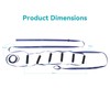 lefeke Bed Ladder Assist Strap with 6 Hand Grips,Portable Rope