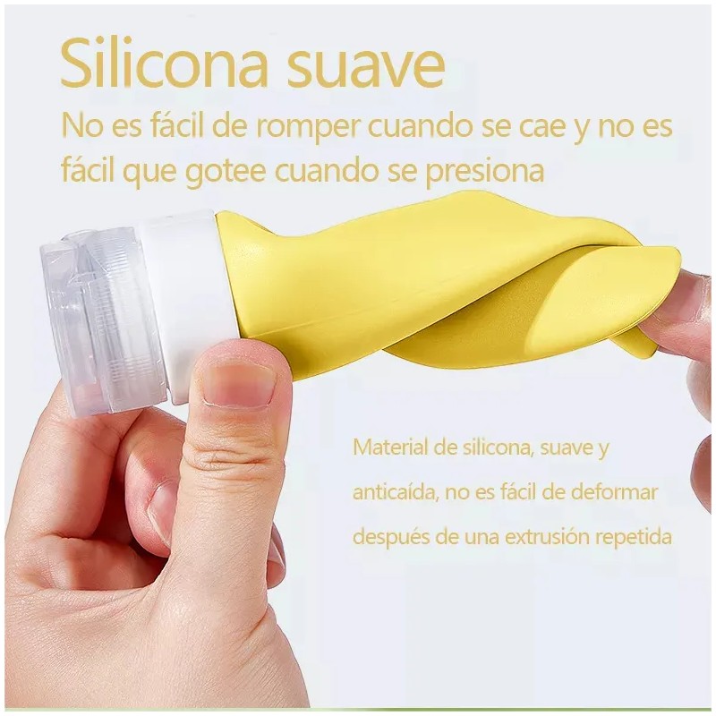 Contenedores De Viaje, Botella Viaje De Silicona,17piezas