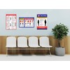 Workplace Safety Posters 3-Pack: FAST Stroke Signs, Heart Attack Symptoms,
