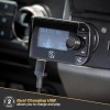 SCOSCHE Bluetooth 5.0 FM Transmitter with Dual USB Chargers, LCD,