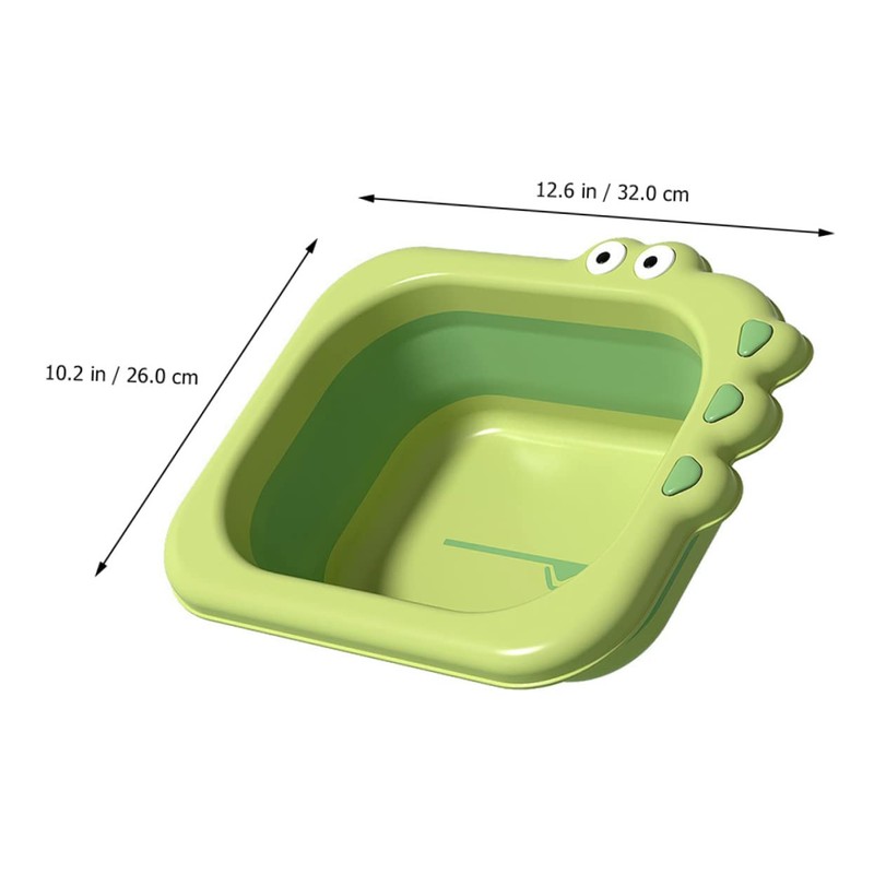BESPORTBLE 2pcs Cartoon Wash Basins Portable Newborn Foot Face Tubs