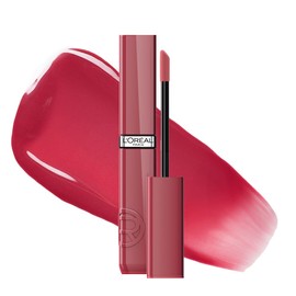 L'Oréal Paris Infallible Laque Resistance, Labial Líquido con Acabado Brillante, Brillo Instantáneo y Color de Larga Duración Hasta por 16h, Tono Paris Sunset 220