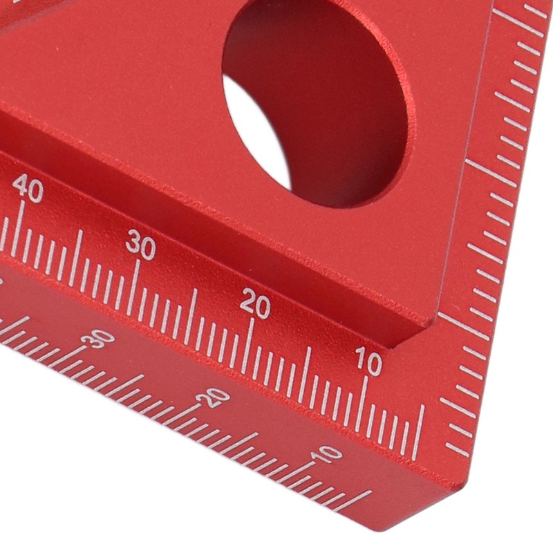 45/90 Degree Aluminum Alloy Angle Ruler High Accuracy DIY Woodworking