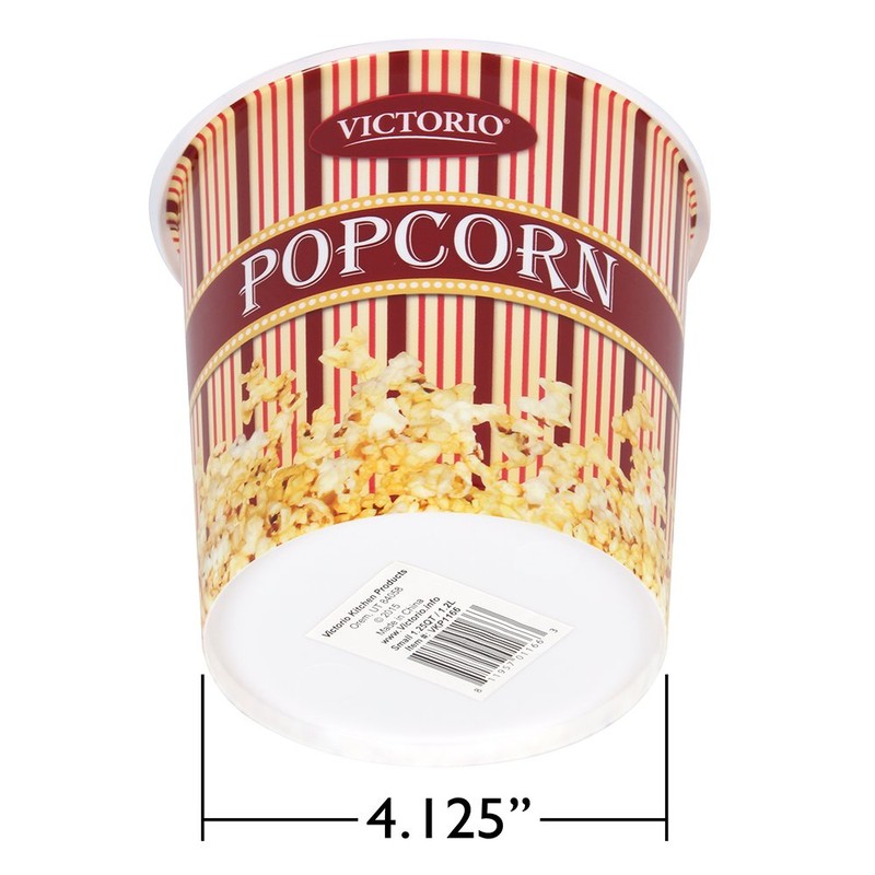 Reusable Plastic Popcorn Bucket - Time for Treats VKP1166 Popcorn