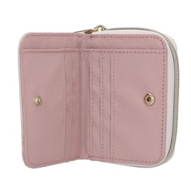 Depesche 13310 TOPModel Summer Feeling Wallet in Pink with Model Motif and Flower Pattern Purse with Velcro Fastener
