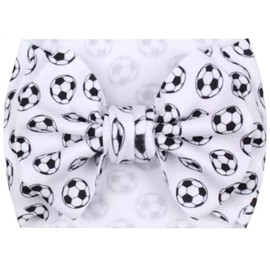 Sarlonter Soccer 7" Bow Headwrap for Baby Girls upto 4 years