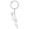 YAYAKO Stainless Steel Parrot Keychain Cute Bird Charms Wallet Car