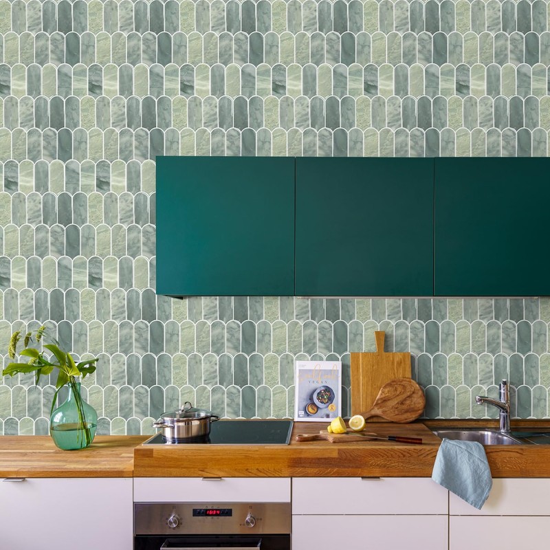Vamos Tile Upgraded Thicker Design Peel and Stick Backsplash Tile,
