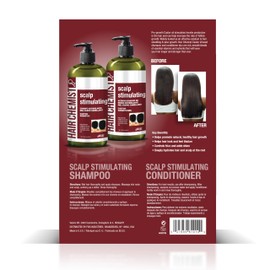 Hair Chemist Scalp Stimulating Castor Oil Shampoo 33.8 oz. & Conditioner 33.8 oz. Set - 2-PC Gift Box - Castor Oil Hair Shampoo and Castor Oil Hair Conditioner Set