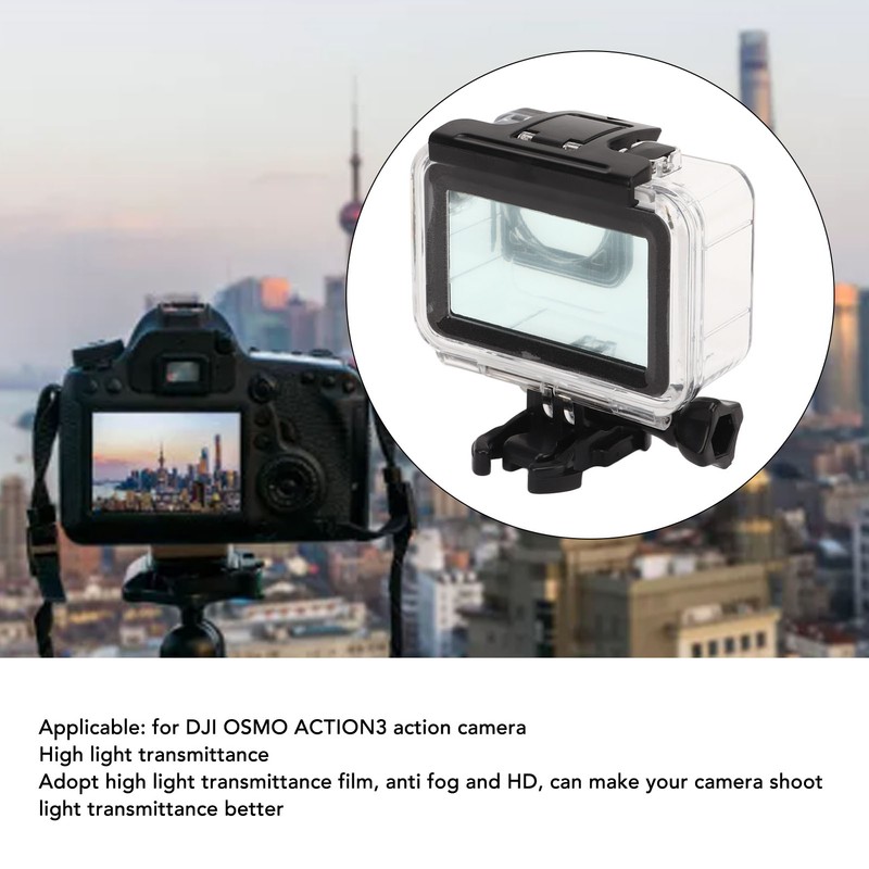 45m Underwater Action Camera Waterproof Case Touchable Back Cover for