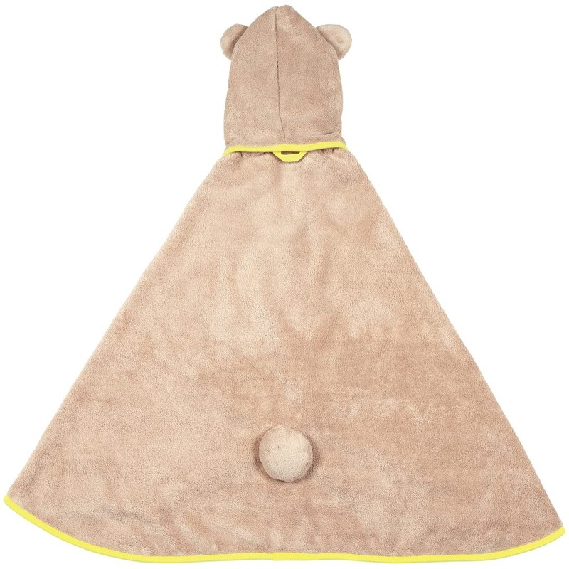 Skater BPO1-A Water Absorbent, Quick Drying, Hooded Bath Poncho, Bear,