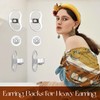Earring Backs Replacements for Droopy Ears, Heavy Earrings Lifters, Locking
