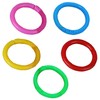 Felimoa Plastic Card Rings, Inner Diameter: Approx. 0.6 inches (15