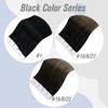 Easyouth #1 Remy Tape-In Real Hair Extensions, Straight, 60 cm,