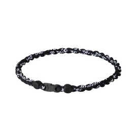 Phiten Tornado Necklace, Black/Black, 18"