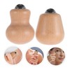 Ipetboom 2pcs Ergonomic Rolling Stick for Face and Neck Massage