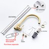 Kohonby Single Handle High Arc Brushed Gold Kitchen Faucet Stainless