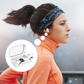 in-Ear Earbuds | Wireless 5.4 Earphones Waterproof Earbuds,Waterproof Noise Cancelling Electronic Accessories Comfortable Sport Headphone for Men Women Outdoor