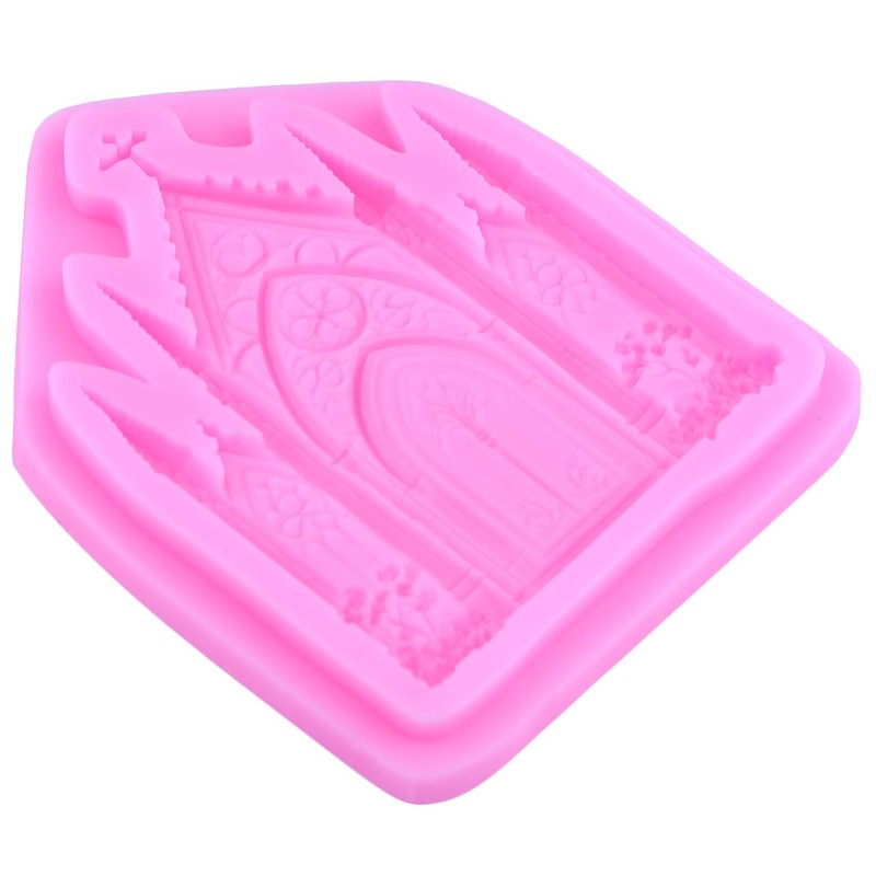 ZiXiang Gothic Window Door Silicone Molds Castle Door Fondant Mold