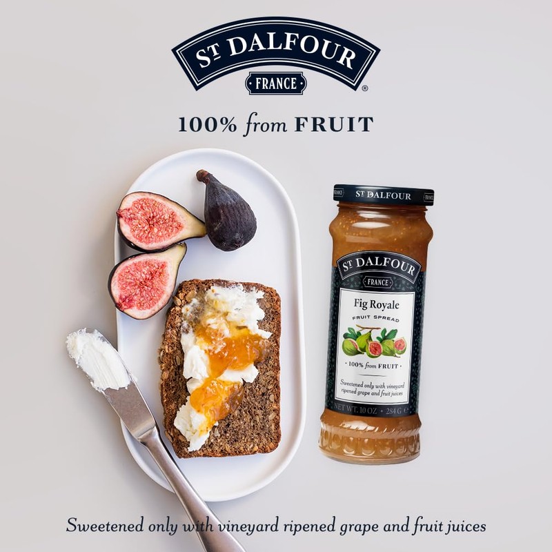 Charles Jacquin-St.Dalfour Consrv, Fig, 100% Fruit, 10-Ounce (Pack of 6)