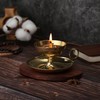 NKlaus Ghee Lamp Oil Lamp with Wick Handmade Brass House