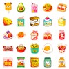 50PCS Cute Snack Stickers for Laptop Water Bottles Skateboard Scrapbook