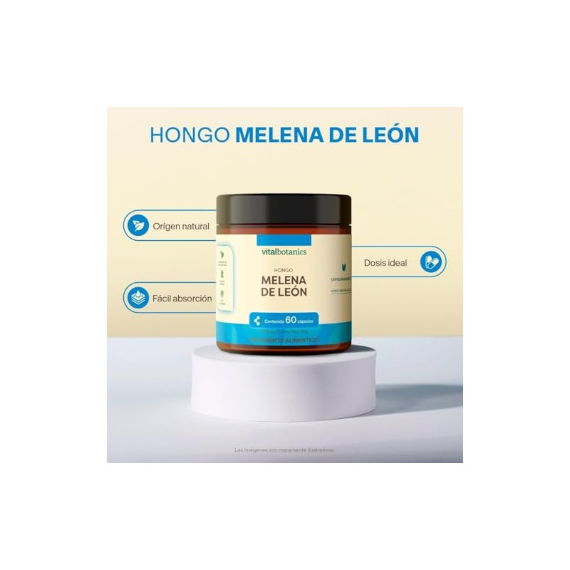 Melena de Leon Nootropico para Enfoque y Claridad Mental VITAL