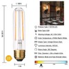 Dimmable T10 LED Bulbs Warm White 2700K LED Tubular Edison